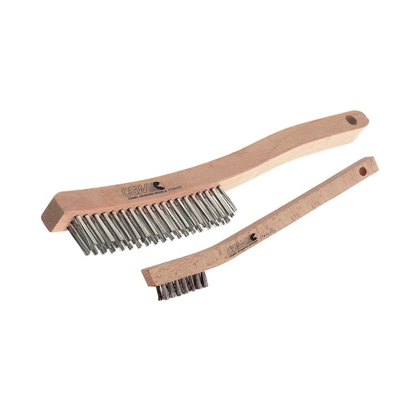 Cgw Abrasives Scratch Brush, 3x19 Rows, Handle Material: Hardwood 60201 - main
