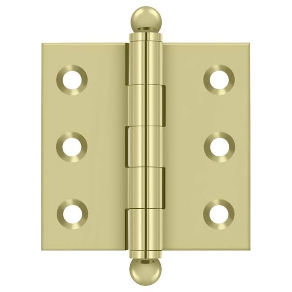 Deltana Bright Brass Door and Butt Hinge CH2020U3-UNL