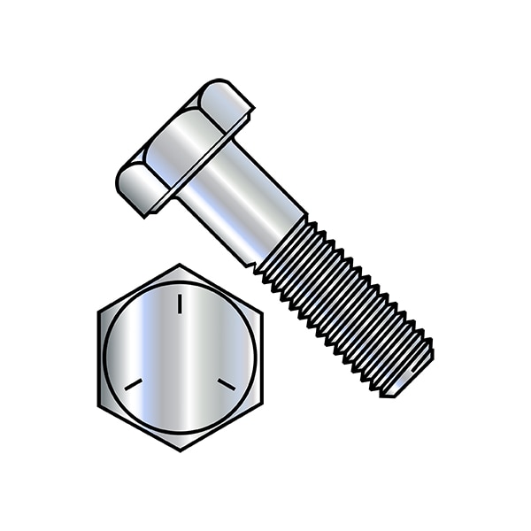 Zoro Select Grade 5, 5/16"-18 Hex Head Cap Screw, Zinc Plated Steel, 4 in L, 400 PK 3164CH5O - main
