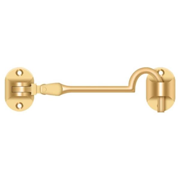 Deltana Cabin Hooks, British Style, 4" Lifetime Brass CHB4CR003