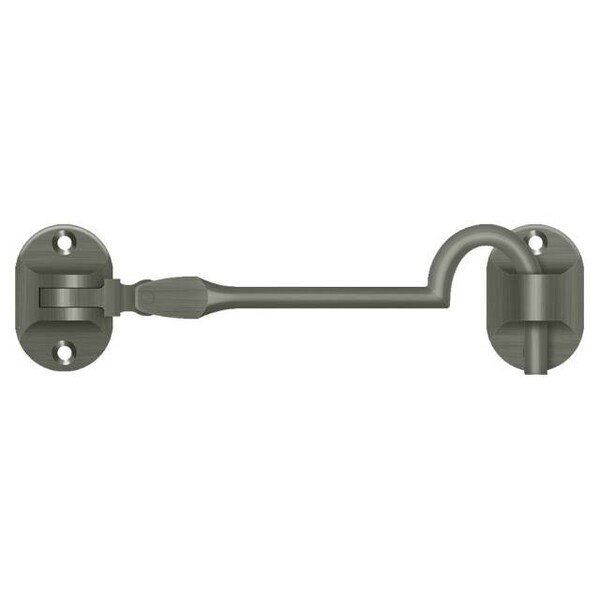 Deltana Cabin Hooks, British Style, 4" Antique Nickel CHB4U15A