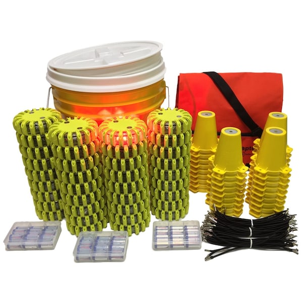 Powerflare Cone Kit, Bucket, 36, Red Lt, Ylw Shell CKT-BUCKET36-R-Y - main