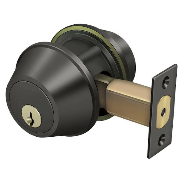 Deltana Double Deadbolt Gr2 With 2-3/4" Backset Oil Rubbed Bronze CL210LA-10B - main