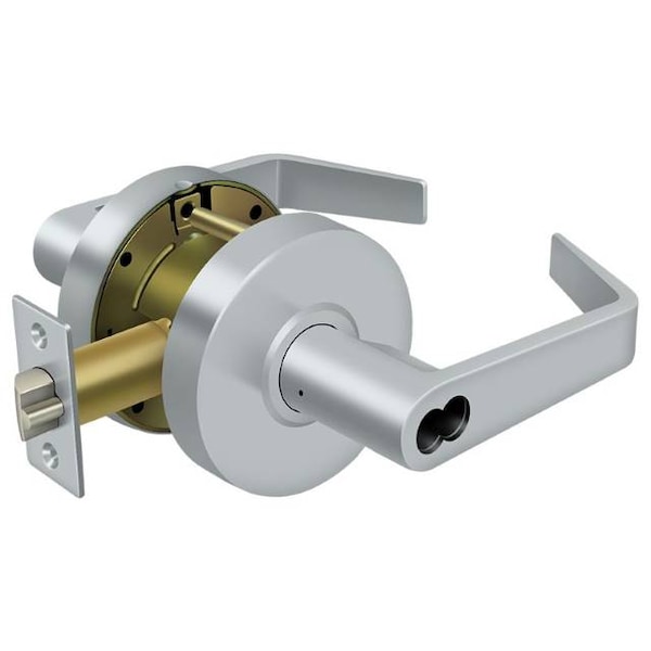 Deltana Commercial Classroom Ic Core Gr2, Clarendon Less Cyl Satin Chrome CL509ECCNC-26D