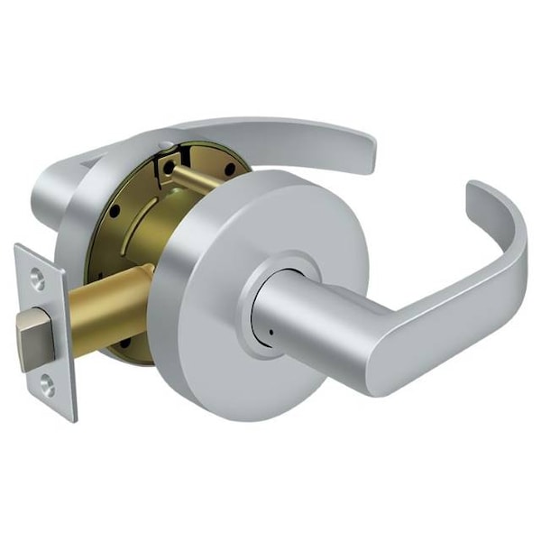 Deltana Commercial Passage Standard Gr2, Curved With Cylinder Satin Chrome CL601EVC-26D - main