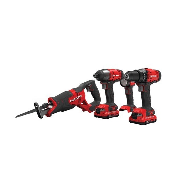 Craftsman V20 Cordless Tool Combo Kit CMCK400D2 Zoro