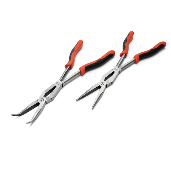Crescent 2 Piece X2 Straight and Bent Long Nose Dual Material Plier Set PSX204C-06 - main