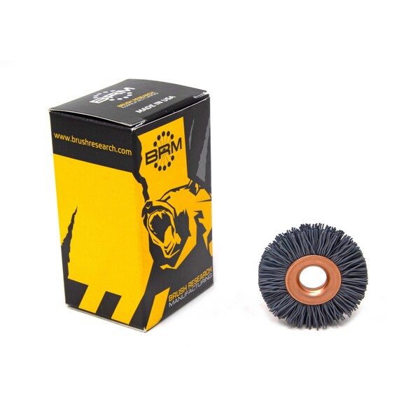 Brush Research CY114500SC Abrasive Nylon Copper Center Wheel, 1.25" Dia., 500SC, .375" Arbor Hole, .250" Trim CY114500SC - main