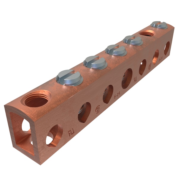 Ilsco Copper Neutral Bar Connector, Cndctr 4T D167-4-EC - main