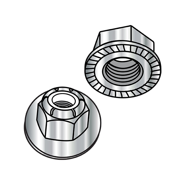 Zoro Select Lock Nut, M6-1.00, A2 Stainless Steel, Not Graded, Plain, 1000 PK M6D6926RA2 - main