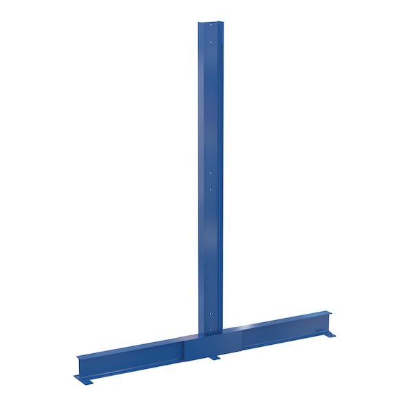Vestil Blue Painted Steel Double Cantilever Rack 12ft Height 12" Arm DAC-1212 - main
