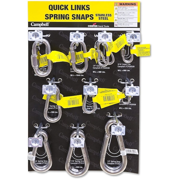 Campbell Chain & Fittings Displayquick Links And Spring Linksss DD0720169 - main