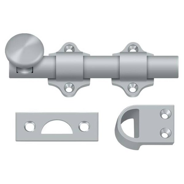 Deltana Dutch Door Bolt, Heavy Duty Satin Chrome 4" DDB425U26D - main