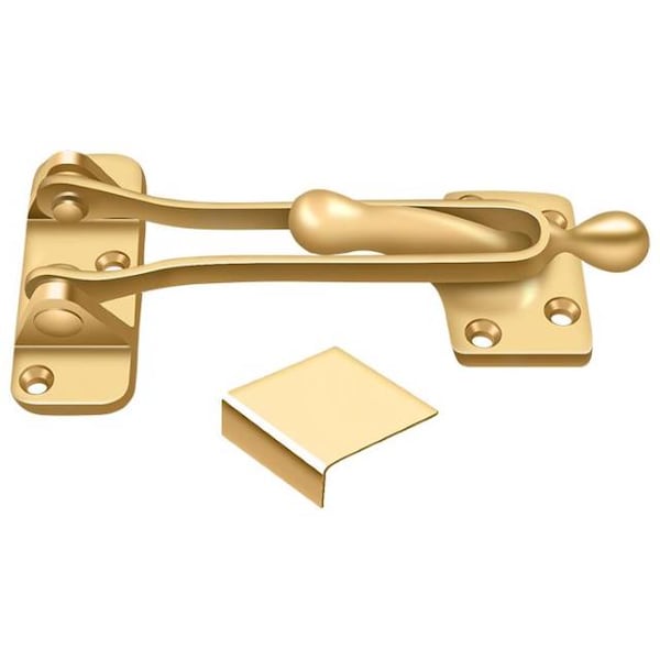 Deltana Door Guard Lifetime Brass 5" DG525CR003