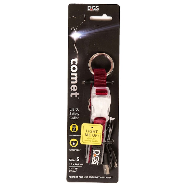 Dgs Pet Products LED Safety Dog Collar, Rechargeable DGSLGUC3406 - main