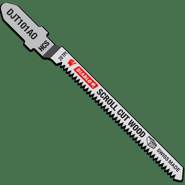 Diablo JigsawBlade, L:3.25", CarbonSteel, PK5 DJT101AO5 - main