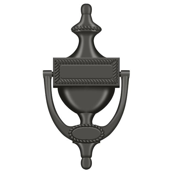 Deltana Door Knocker, Victorian Rope Oil Rubbed Bronze DKR75U10B - main