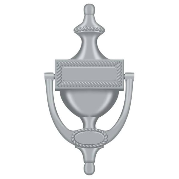 Deltana Door Knocker, Victorian Rope Satin Chrome DKR75U26D