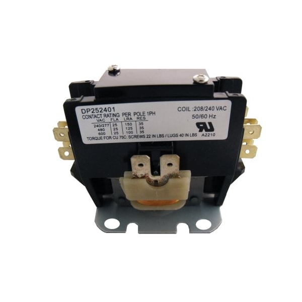 Supco Contactor, 25A, 240V, 1.5 Pole DP252401 - main