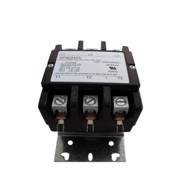 Supco Contactor, 90A, 240V, 3 Pole DP902403 - main