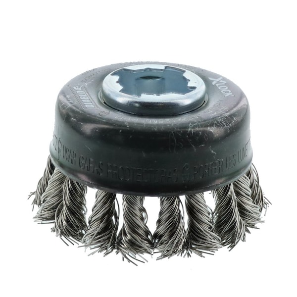 Diablo X-LOCK Stainless Steel Knot Cup Brush, 2 DPB275XKCS01F - main
