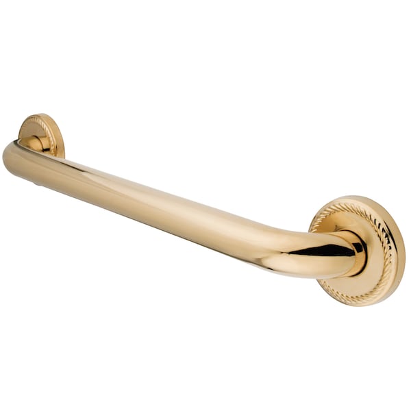 Kingston Brass Contemporary DR814182 18"X1-1/4" OD Decorative Grab, 21-1/16" L, Brass, Polished Brass DR814182 - main