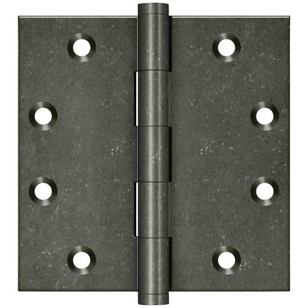 Deltana White Bronze Medium Door and Butt Hinge DSB4510WM