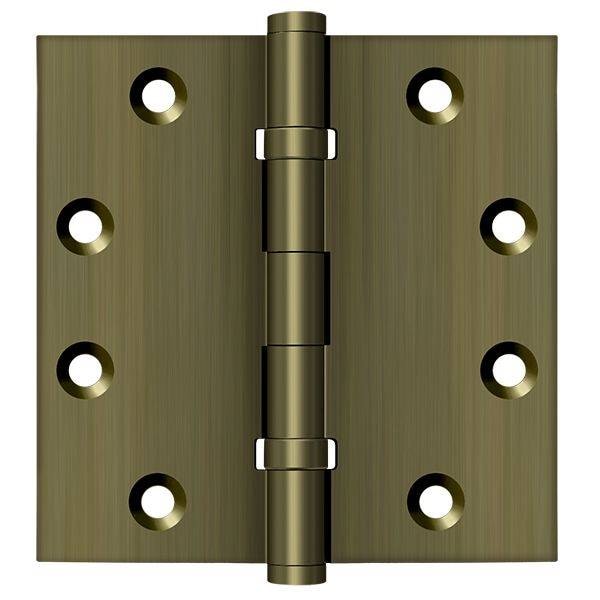 Deltana Antique Brass Door and Butt Hinge DSB45B5 - main