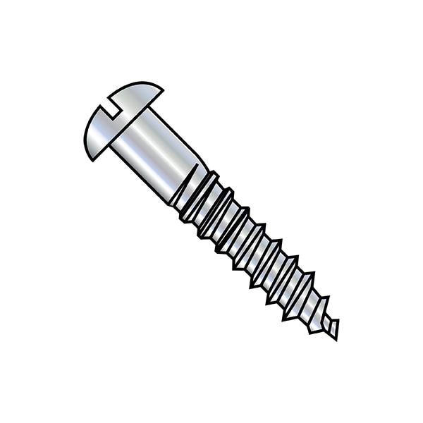 Zoro Select #4, Wood Screw, Zinc Plated Steel, 1/4 in L, 10000 PK 0404DSR - main