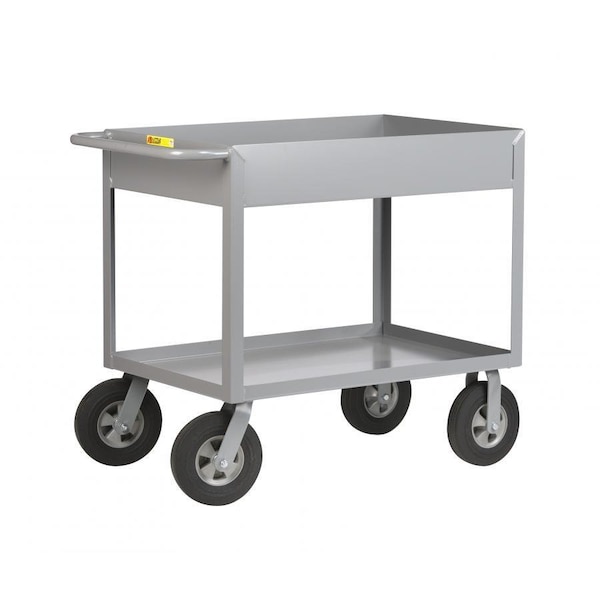 Little Giant Cushion Load Deep Shelf Tray Truck, Steel, 1200 lb Load Capacity, 66 in L, 30 in W, 36 1/2 in H DS3060X310SR - main