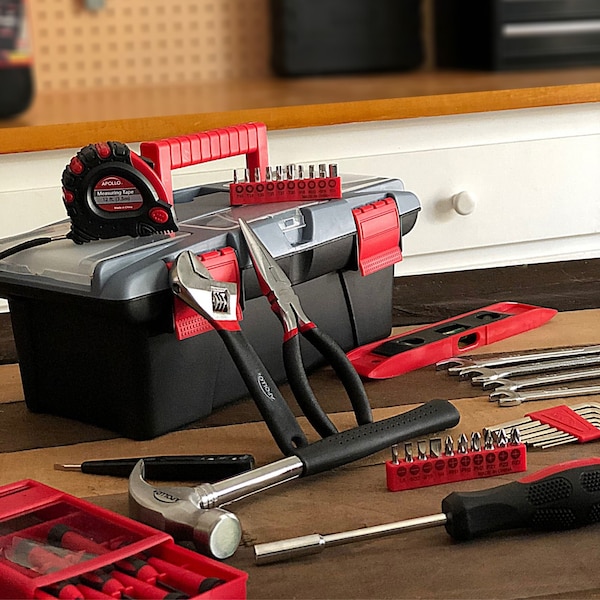 Apollo Tools 53 Piece Household Tool Kit with Tool Box DT9773 | Zoro