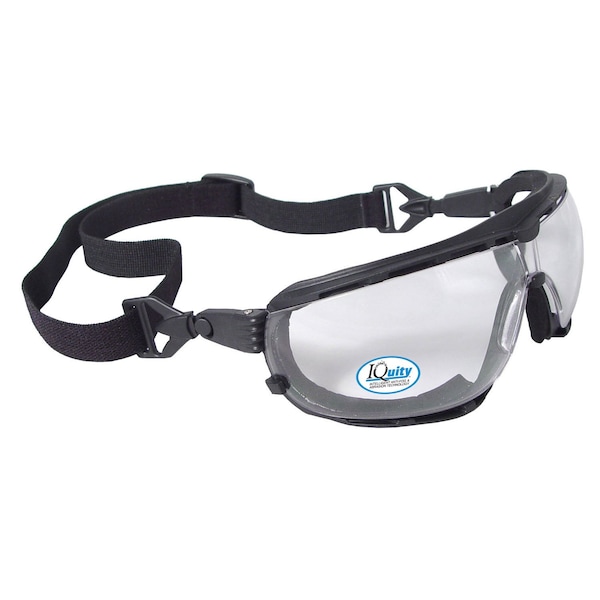Radians Safety Goggles, Clear Lens, IQ Anti-Fog & Anti-Scratch, Foam Lining, Elastic Strap, Dagger IQ Series DG1-13 - main