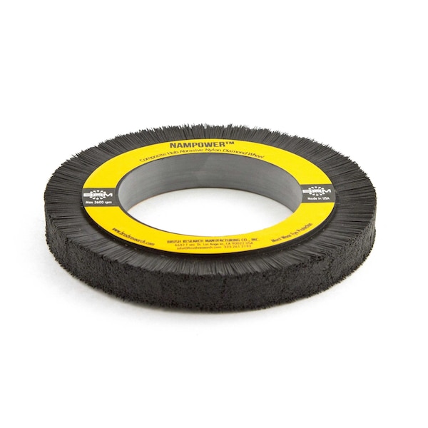 Nampower Brush DW150X15X600 NAMPOWER Diamond Wheel Brush, 150mm Diameter, 600 Grit, 3.25" Arbor Hole, 19mm Trim DW150X15X600 - main