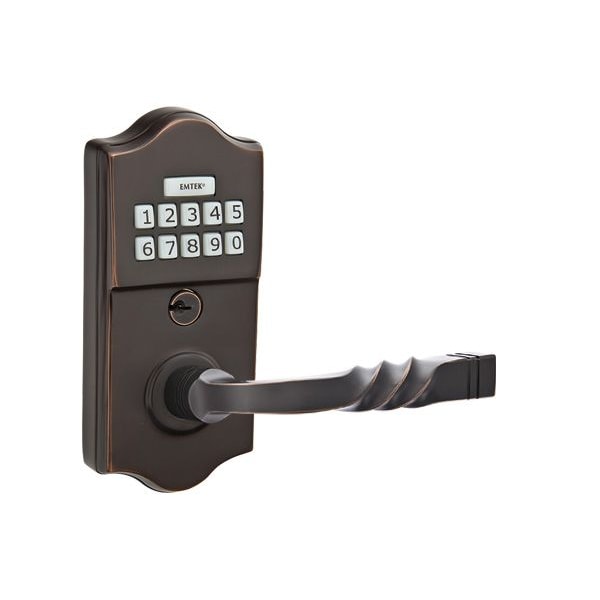 Emtek Oil Rubbed Bronze Electronic E2000SFUS10BLH E2000SFUS10BLH Zoro