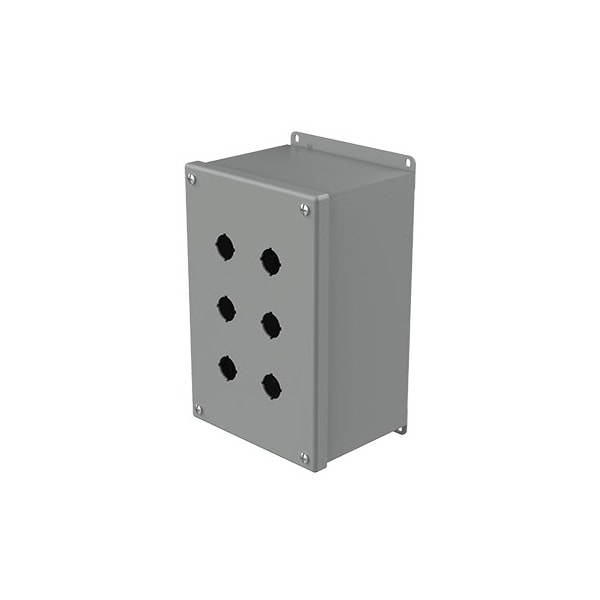 Nvent Hoffman Captive Screws Electrical Enclosures, 9-1/2 in H, 4-3/4 in D, 6-1/4 in W, NEMA 12, Steel E6PBXM - main