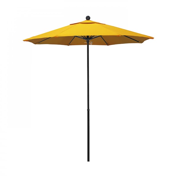 California Umbrella Patio Umbrella, Octagon, 92.38" H, Sunbrella Fabric, Sunflower Yellow 194061011164