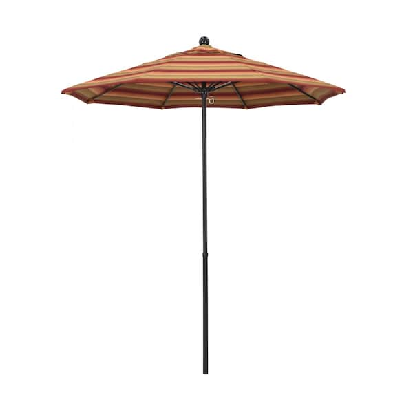 California Umbrella Patio Umbrella, Octagon, 92.38" H, Sunbrella Fabric, Astoria Sunset 194061011263