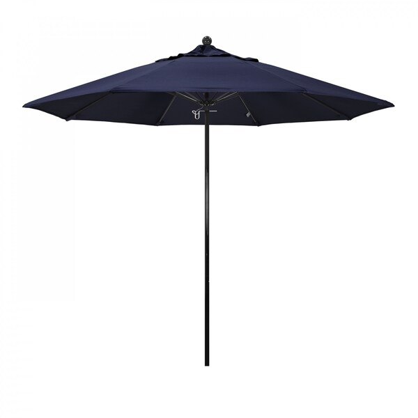 March Patio Umbrella, Octagon, 105" H, Sunbrella Fabric, Navy EFFO908-5439