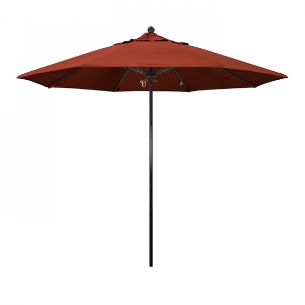 March Patio Umbrella, Octagon, 105" H, Sunbrella Fabric, Terracotta EFFO908-5440