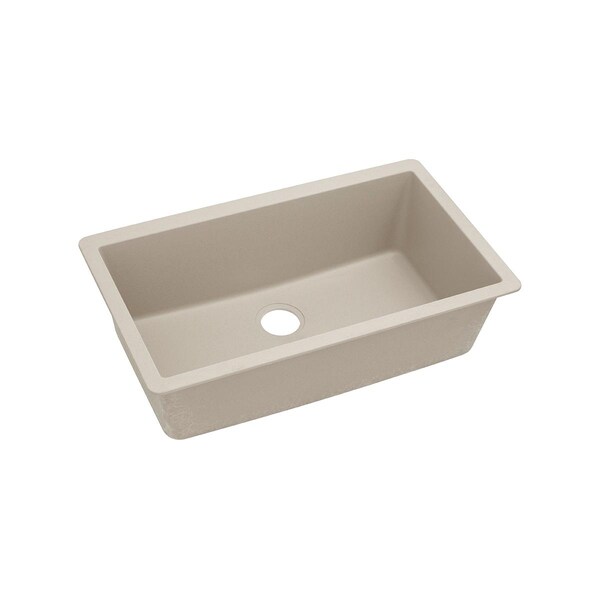 Elkay ELGRU13322PT0 326.53 Undermount Mount Sink, 33x187/16x97/16", Undr, Putty, 0 Hole