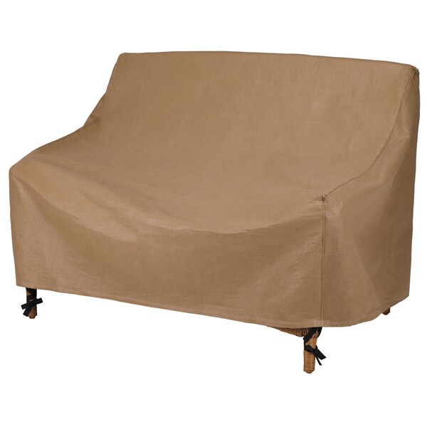 Duck Covers Essential Latte Patio Loveseat Cover, 62" x 38"x 35" ELV623835 - main