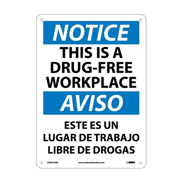 Nmc This Is A Drug-Free Workplace Sign, ESN376AB ESN376AB - main