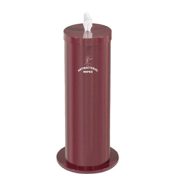 Glaro Dispenser/Storage, Logo, Burgundy F1027-S-BY - main