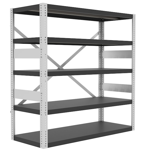 Valley Craft Preconfigured Open Shelving Kit, 60"Wx24 F82436A7 - main