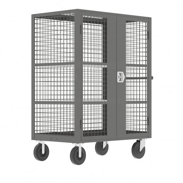 Valley Craft Security Cart, 2000 lb Capacity, 30 in W x 51 in L x F89060VCGY - main