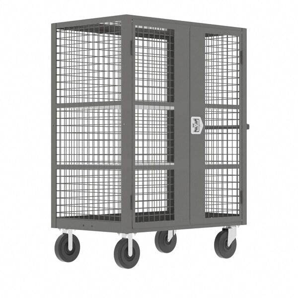 Valley Craft Security Cart, 2000 lb Capacity, 24 in W x 51 in L x F89062VCGY - main