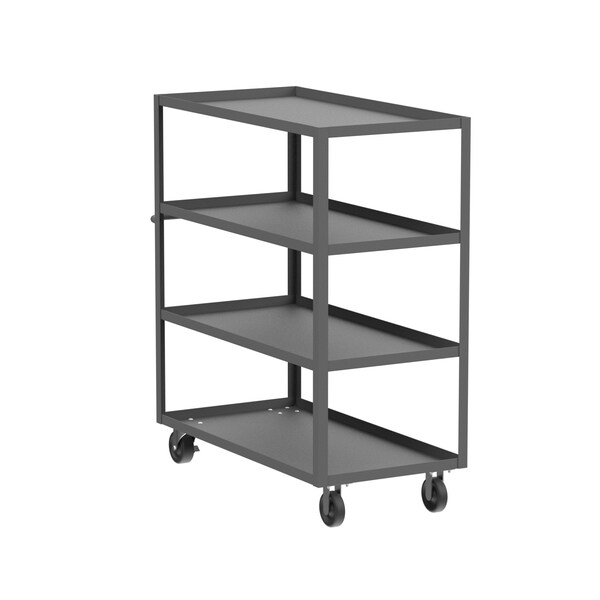 Valley Craft Utility Cart, Steel, 3600 lb Load Capacity, 53 in L, 24 in W F89170GYPH - main