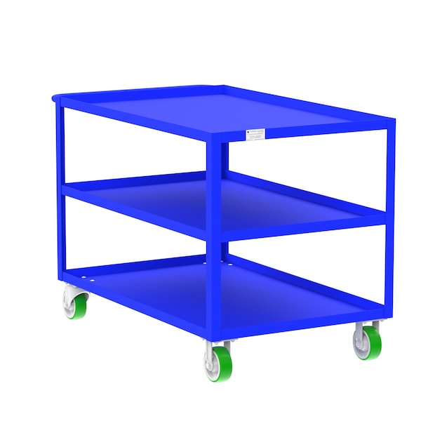 Valley Craft Utility Cart, Steel, 2000 lb Load Capacity, 53 in L, 30 in W F89176BUPY - main