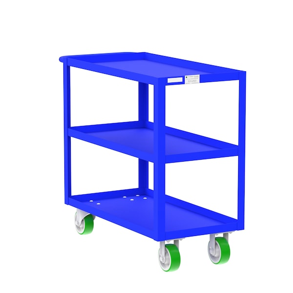 Valley Craft Utility Cart, Steel, 2000 lb Load Capacity, 41 in L, 18 in W F89178BUPY - main