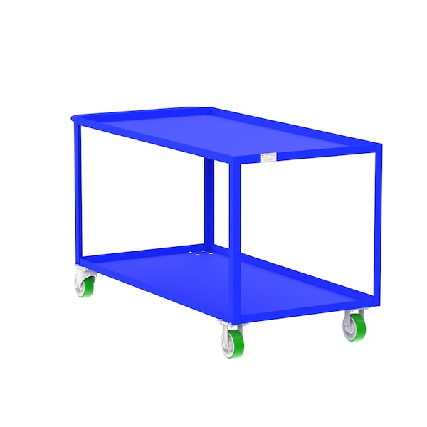 Valley Craft Utility Cart, Steel, 2000 lb Load Capacity, 65 in L, 30 in W F89180BUPY - main